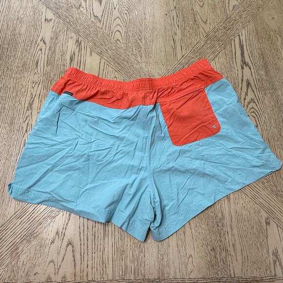 Columbia Color block Shorts Teal Orange‎ XL - Picture 2 of 6